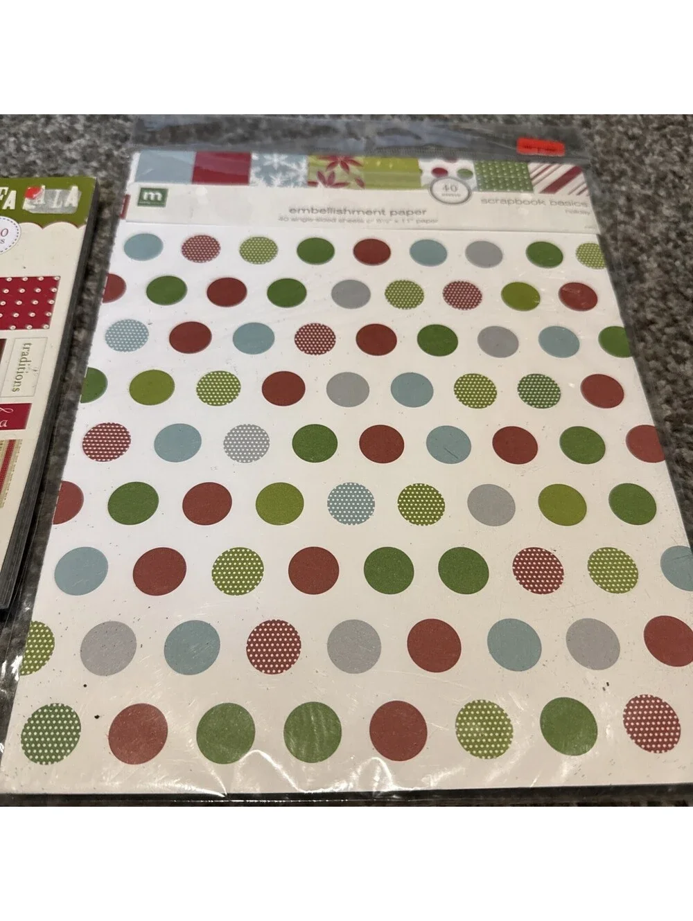 Christmas Scrapbook Embellishment Paper And Project Pad